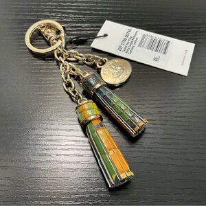 Brahmin RETRO JUNGLE MELBOURNE Tassel Key Ring Purse Charm